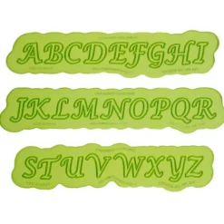 Moldes silicona para fondant letras mayúsculas Flexabet - Marvelous