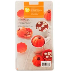 Molde 3 vasitos calabazas de chocolate para candy melts - Wilton