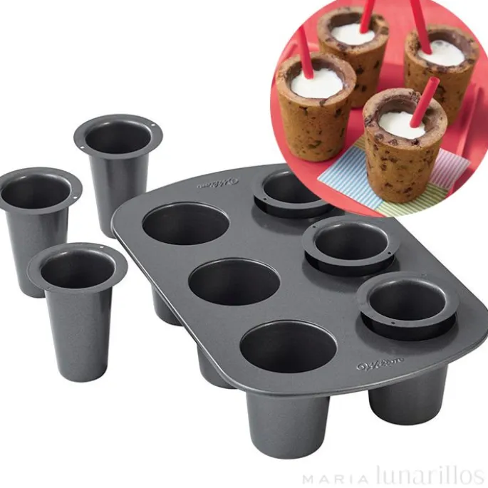 Molde 6 vasitos de galleta - Wilton