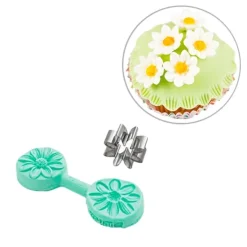 Molde y cortador para fondant flor margarita - Silikomart