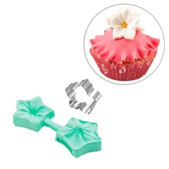 Molde y cortador para fondant flor petunia - Silikomart