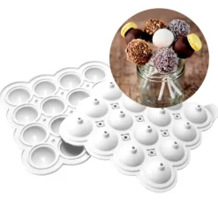 Molde y palitos para 16 cake pops Wonder Pops - Silikomart