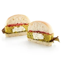 Molde y prensador Veggie Burger verde - Silicona - Lékué