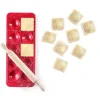 Molde y rodillo de madera para raviolis redondos - Ibili