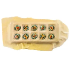 Molde y rodillo de madera para raviolis redondos - Ibili