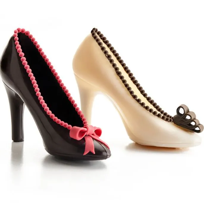 Molde zapato tacón mujer 3D de chocolate - Ibili