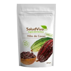 Nibs de cacao ecológico 250 gr - Sin gluten - SaludViva