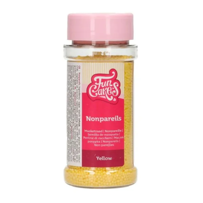 Nonpareils amarillos 80 g - Funcakes