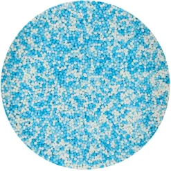 Nonpareils azules y blancos Baby Blue 80 g - Sin gluten - Funcakes