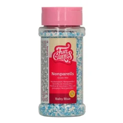 Nonpareils azules y blancos Baby Blue 80 g - Sin gluten - Funcakes