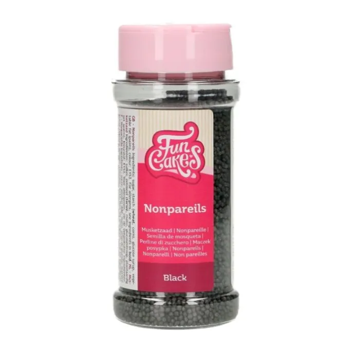 Nonpareils negros 80 g - Funcakes