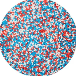 Nonpareils rojo, blanco y azul 80 g - Funcakes