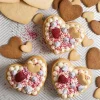 Nonpareils rojo, rosa y blanco 80 g - Funcakes