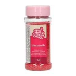 Nonpareils rojos 80 g - Funcakes