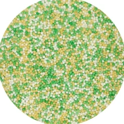 Nonpareils verde, amarillo y blanco 80 g - Funcakes