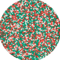 Nonpareils verdes, rojos y blancos 80 g - Funcakes