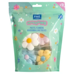 Nubes de azúcar flores de colores (12) - PME