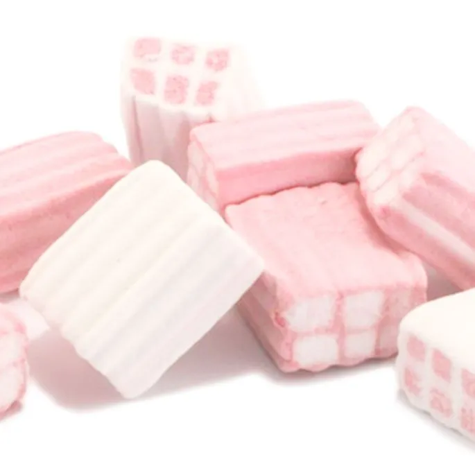 Nubes de azúcar ladrillos rosas y blancos (125 uds) - Sin gluten - Fini