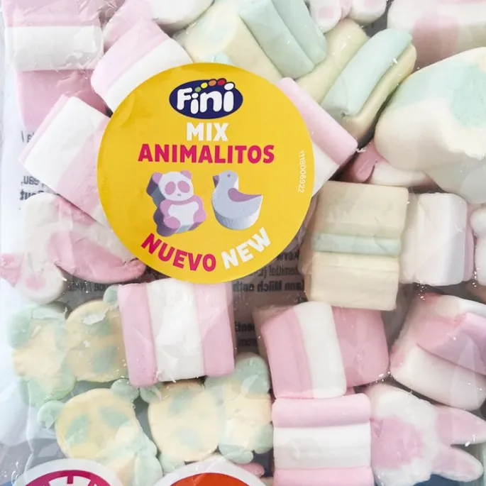 Nubes de azúcar mix animalitos (125 uds) - Sin gluten - Fini