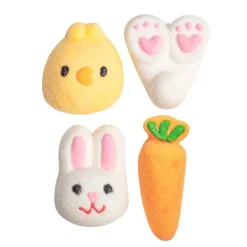 Nubes de azúcar pollito y conejo de Pascua (12) - PME