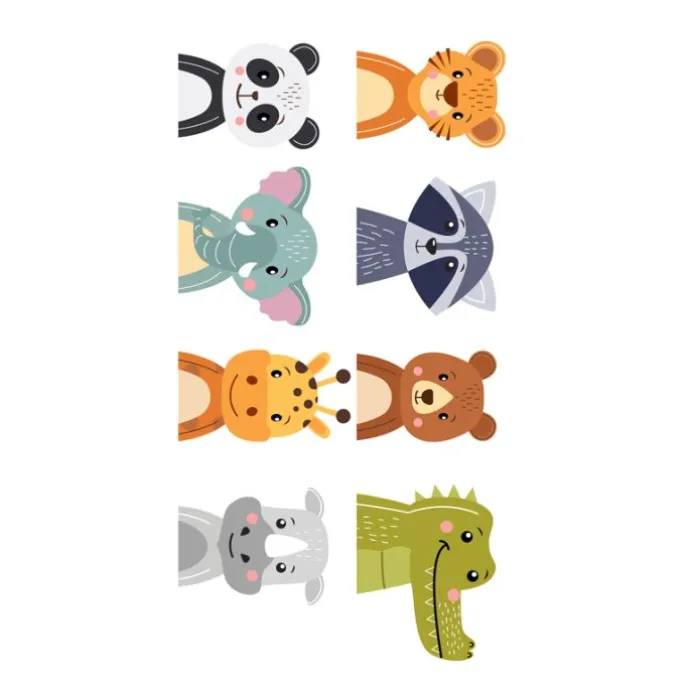 Oblea Animalitos de la selva Half Body - María Lunarillos