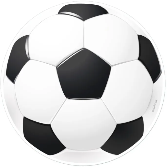 Oblea Balón pelota de fútbol - Sin gluten - Dekora