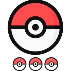 Oblea bola de Pokémon Poké Ball 20 cm - María Lunarillos