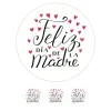 Oblea corazones Feliz día de la Madre 20 cm - María Lunarillos