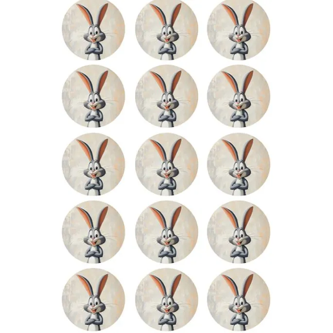 Oblea de Bugs Bunny- 5 cm (15) - María Lunarillos