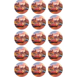 Oblea de Cars - 5 cm (15) - María Lunarillos