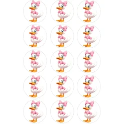 Oblea de Daisy - 5 cm (15) - María Lunarillos