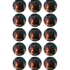 Oblea de Darth Vader - 5 cm (15) - María Lunarillos