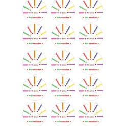 Oblea de Gracias por enseñar - 5 cm (15) - María Lunarillos