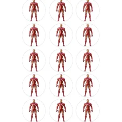 Oblea de Iron Man (Marvel)- 5 cm (15) - María Lunarillos