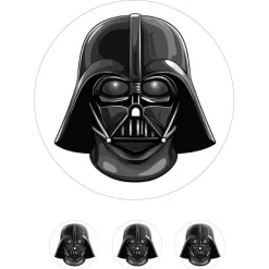 Oblea de la máscara de Darth Vader - 20 cm - María Lunarillos