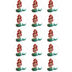 Oblea de la Princesa Ariel - 5 cm (15) - María Lunarillos