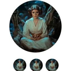 Oblea de la Princesa Leia - 20 cm - María Lunarillos