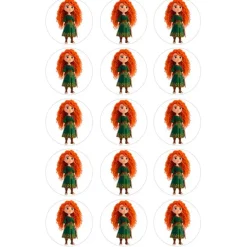 Oblea de la Princesa Mérida - 5 cm (15) - María Lunarillos