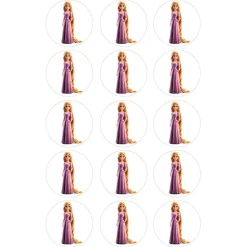 Oblea de la Princesa Rapunzel - 5 cm (15) - María Lunarillos