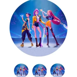 Oblea de Las guerreras K-POP - 2 - 20 cm - María Lunarillos