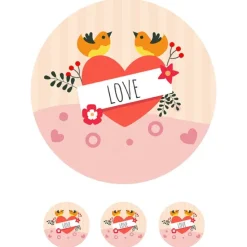 Oblea de Love - 20 cm - María Lunarillos
