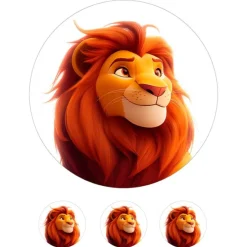 Oblea de Mufasa (Rey León) - 20 cm - María Lunarillos