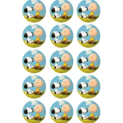 Oblea de Snoopy & Charlie Brown - 5 cm (15) - María Lunarillos