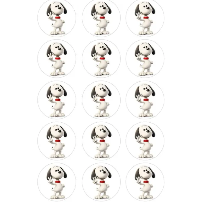 Oblea de Snoopy - 5 cm (15) - María Lunarillos