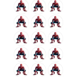 Oblea de Spiderman (Marvel) - 5 cm (15) - María Lunarillos