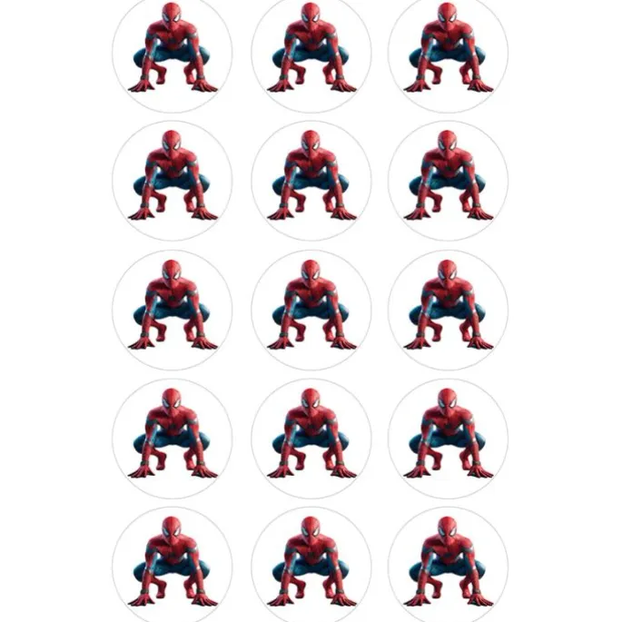 Oblea de Spiderman (Marvel) - 5 cm (15) - María Lunarillos
