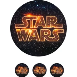 Oblea de Star Wars - 20 cm - María Lunarillos