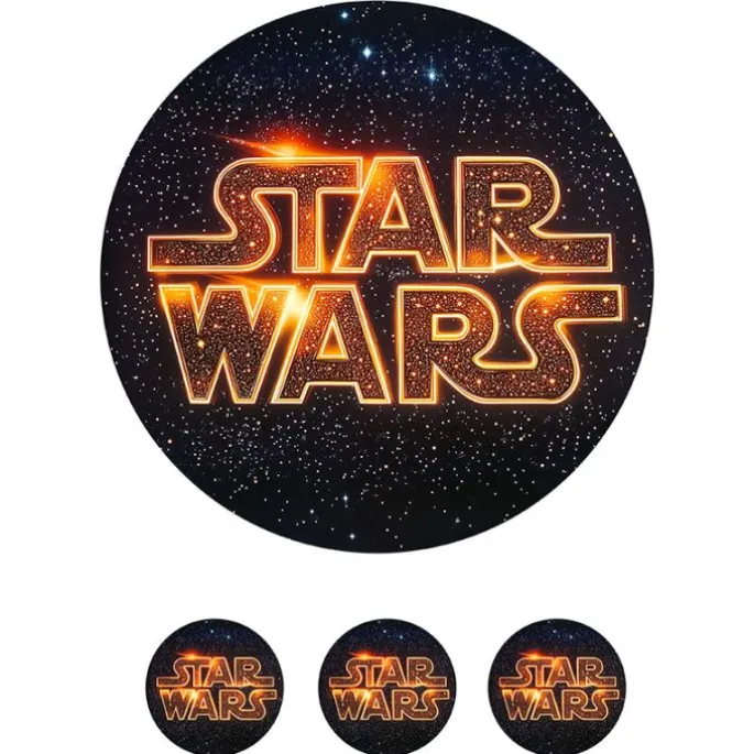 Oblea de Star Wars - 20 cm - María Lunarillos