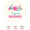 Oblea de Te quiero Mamá - 20 cm - María Lunarillos