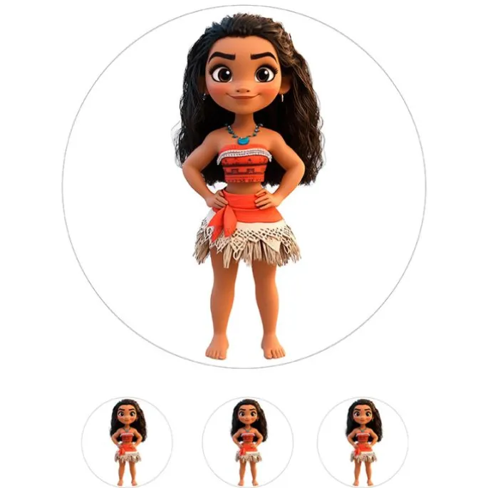 Oblea de Vaiana - 20 cm - María Lunarillos